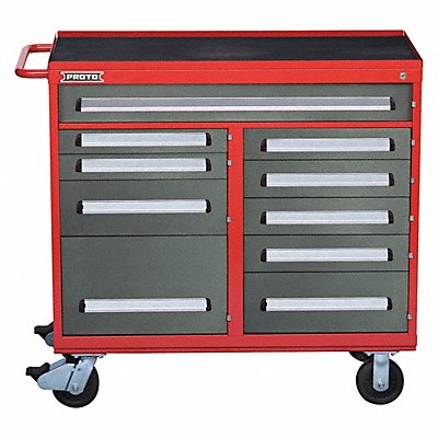 Rolling Tool Cabinet Red Ind Prem Duty MPN:J564542-10SG