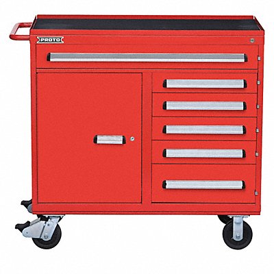 Rolling Tool Cabinet Red Ind Prem Duty MPN:J564542-6RD-1S