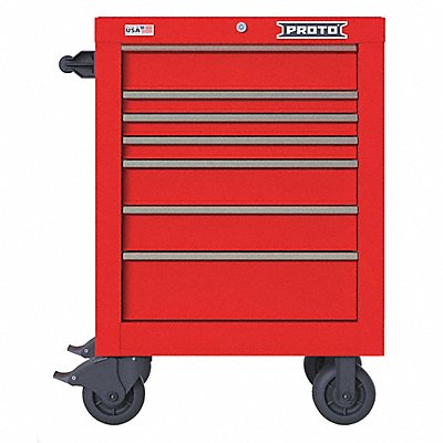 Rolling Tool Cabinet Red Heavy Duty MPN:JSTV2739RS07RD