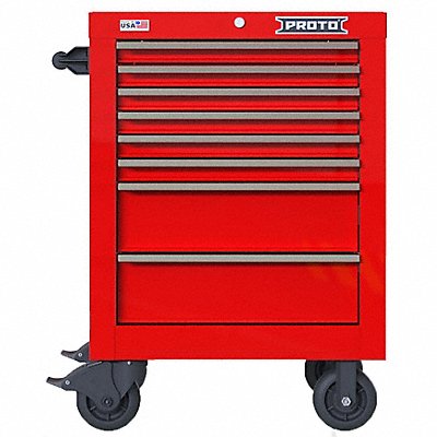 Rolling Tool Cabinet Red Heavy Duty MPN:JSTV2739RS08RD