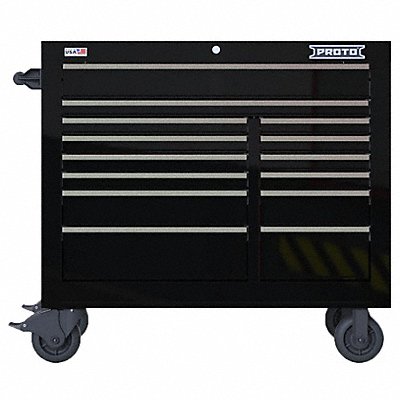 Rolling Tool Cabinet Black Heavy Duty MPN:JSTV4239RD14BK