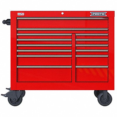 Rolling Tool Cabinet Red Heavy Duty MPN:JSTV4239RD14RD