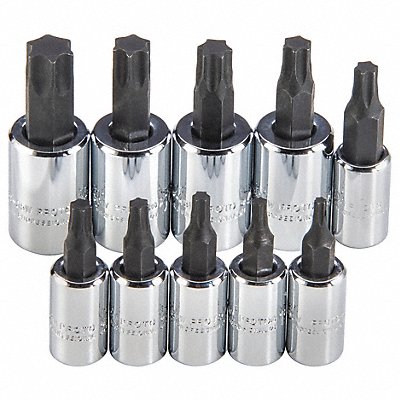 Socket Bit Set Steel DrSz 1/4 in MPN:J4740C