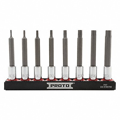 Socket Bit Set Steel DrSz 1/4 in MPN:J7440R8MM