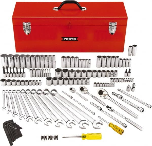 Deep Standard Socket Set: 148 Pc, 1/2