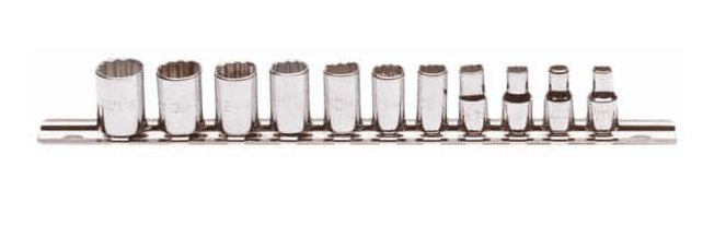 Standard Socket Set: 11 Pc, 1/4