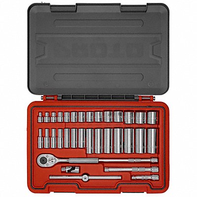 Socket Set 3/8 Drive 34 pcs. SAE MPN:J52134S