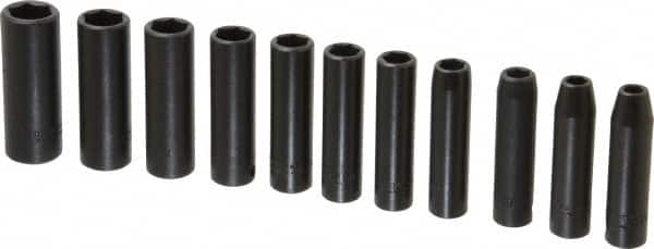 Deep Impact Socket Set: 11 Pc, 3/8