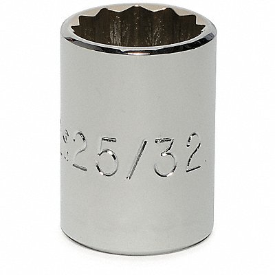 Socket Steel Chrome 25/32 in MPN:J5425