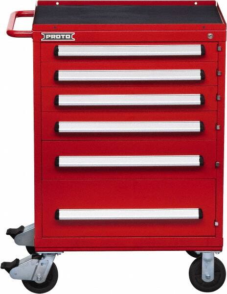 Steel Tool Roller Cabinet: 6 Drawers MPN:J563042-6RD