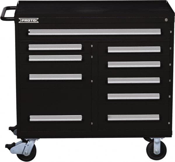 Steel Tool Roller Cabinet: 10 Drawers MPN:J564542-10BK