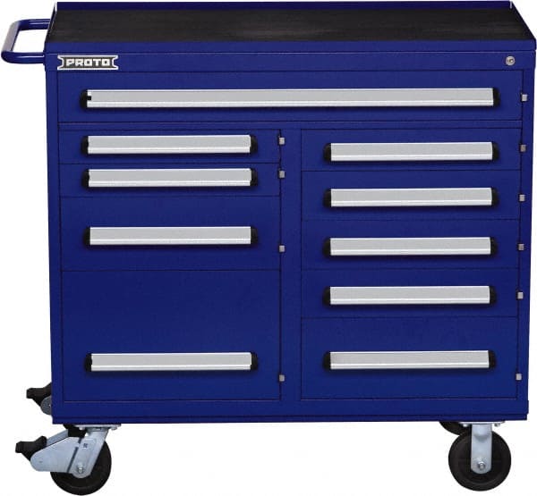Steel Tool Roller Cabinet: 10 Drawers MPN:J564542-10BL
