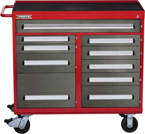 Steel Tool Roller Cabinet: 10 Drawers MPN:J564542-10SG