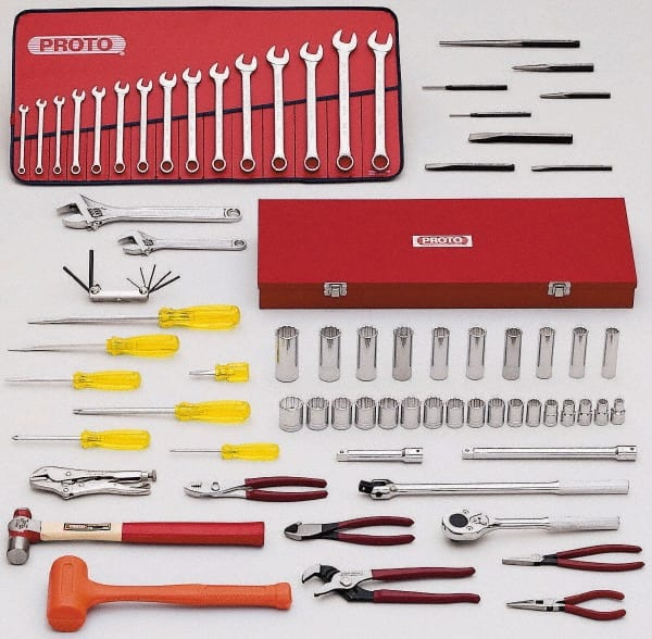 Combination Hand Tool Set: 77 Pc, Starter Tool Set MPN:J99310