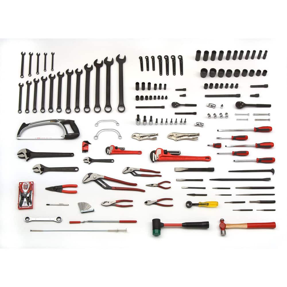 Combination Hand Tool Set: 172 Pc, Mechanic Tool Set, 1/2