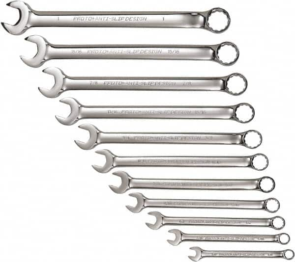 Combination Wrench Set: 11 Pc, 1