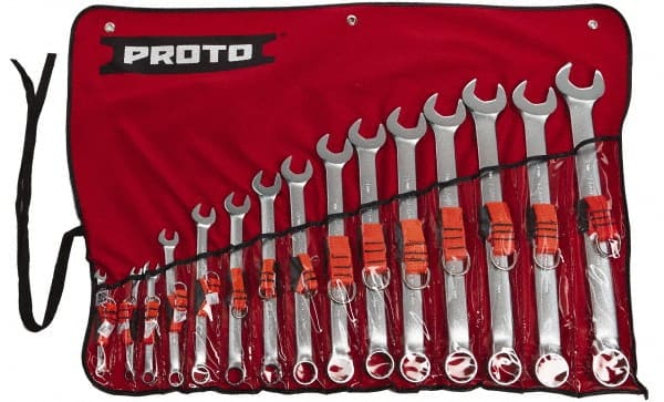 Tethered Combination Wrench Set: 15 Pc, Metric MPN:J1200P-MASD-TT