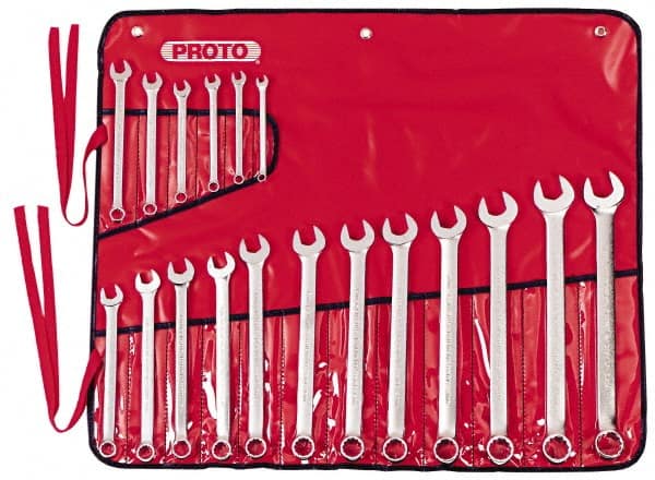 Combination Wrench Set: 18 Pc, Metric MPN:J1200R-MASD