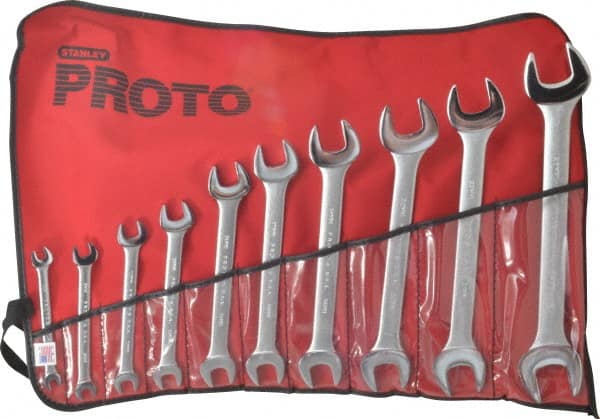 Open End Wrench Set: 10 Pc, Metric MPN:J30000A