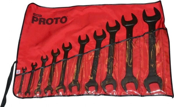 Open End Wrench Set: 10 Pc, Inch MPN:J3000HB