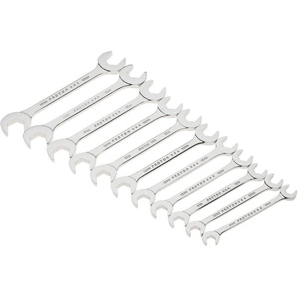 Open End Wrench Set: 11 Pc, Metric MPN:J3100M