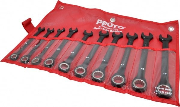 Combination Wrench Set: 10 Pc, Metric MPN:JSCRM-10S