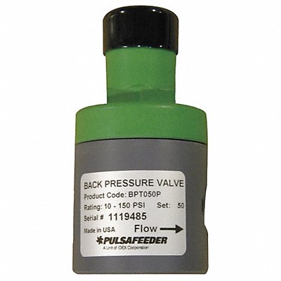 Valve Back Pressure GPM 15 PVDF MPN:NA200001-PVD