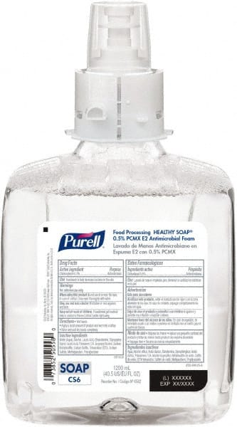 PURELL HEALTHY SOAP 0.5% PCMX E2 Antimicrobial Foam, 1200 mL Refill for PURELL CS6 Touch-Free Soap Dispenser, 2/Pack MPN:6582-02