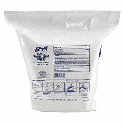 Sanitizer Wipes Bulk Refill 6 x 8 PK2 MPN:9118-02