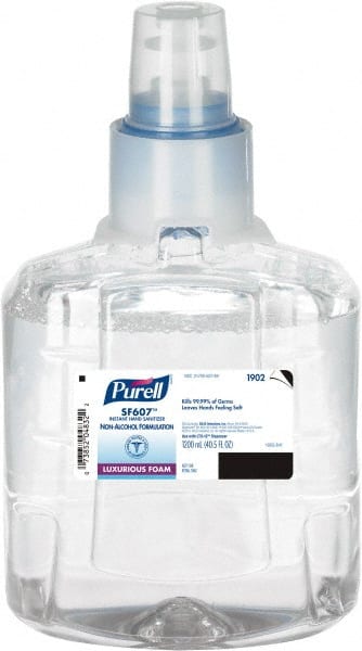 Hand Sanitizer: Foam, 1200 mL, Dispenser Refill, Alcohol-Free MPN:1902-02