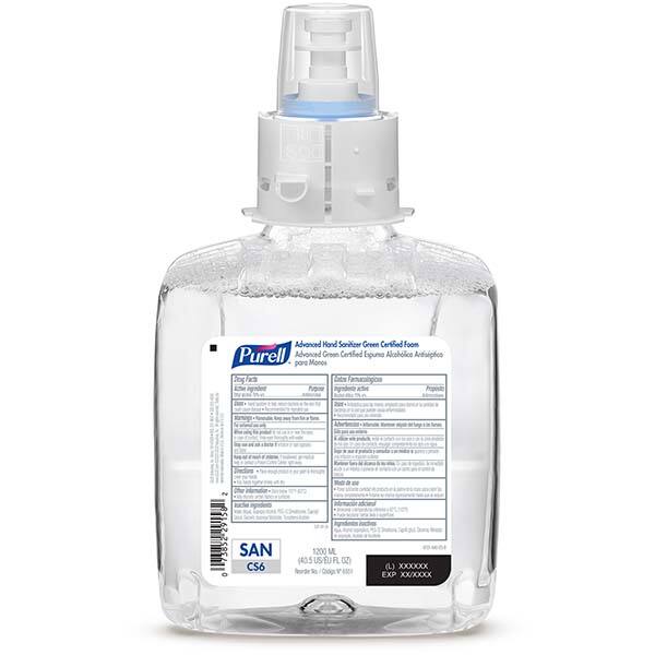 Hand Sanitizer: Liquid, 1,200 mL Plastic Bottle MPN:6551-02
