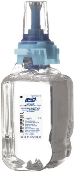 Hand Sanitizer: Foam, 700 mL, Dispenser Refill MPN:8705-04