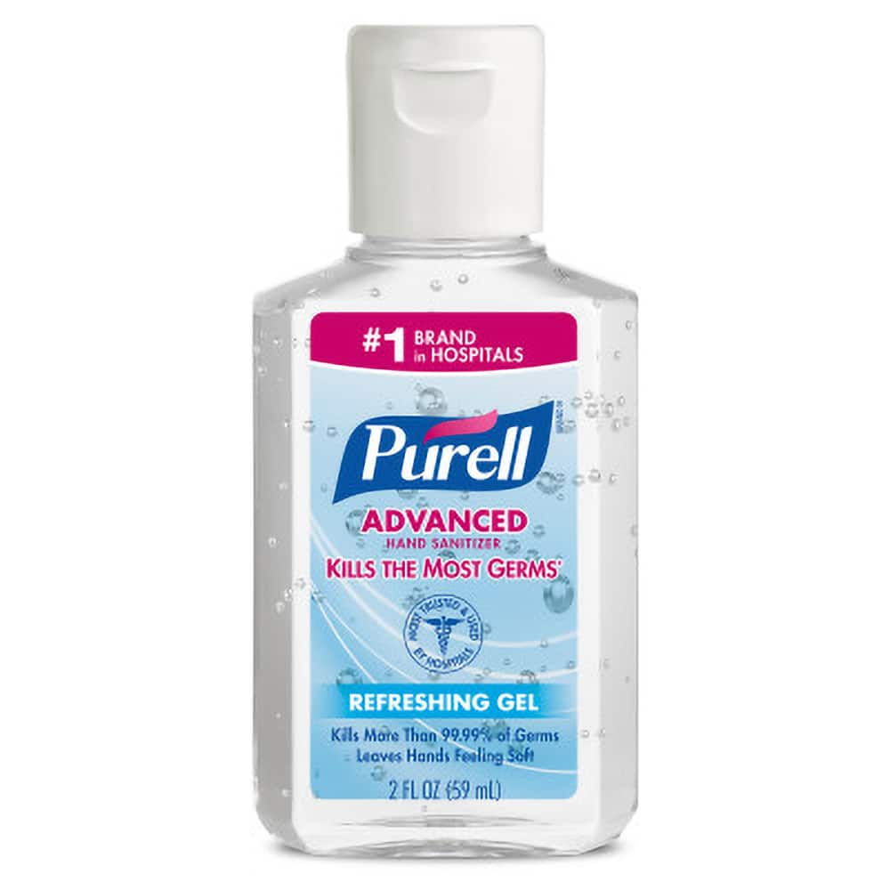 PURELL Advanced Hand Sanitizer Refreshing Gel, 2 fl oz Travel Size Flip-Cap Bottle, Clean Scent, 24/Case MPN:9605-24