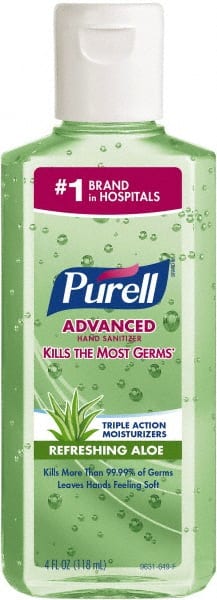 PURELL Advanced Hand Sanitizer Soothing Gel, Fresh Scent, 4 fl oz Flip-Cap Bottle MPN:9631-24