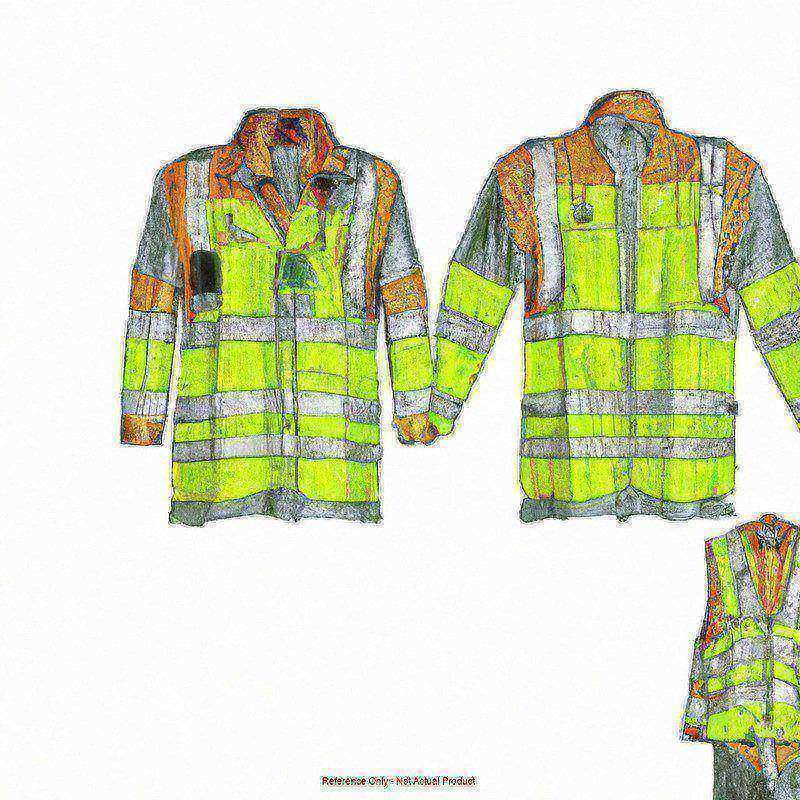 Safety Vest Hi-Vis Lime XL MPN:RVZ2410XL
