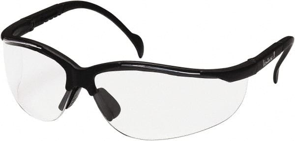 Safety Glass: Scratch-Resistant, Polycarbonate, Clear Lenses, Full-Framed, UV Protection MPN:SB1810S