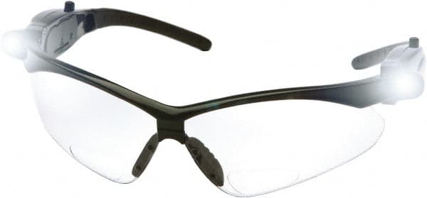 Magnifying Safety Glasses: +2, Clear Lenses, Scratch Resistant, ANSI Z87.1 MPN:SB6310STPLEDR20