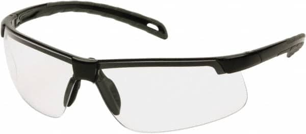 Safety Glass: Scratch-Resistant, Polycarbonate, Clear Lenses, Full-Framed, UV Protection MPN:SB8610D