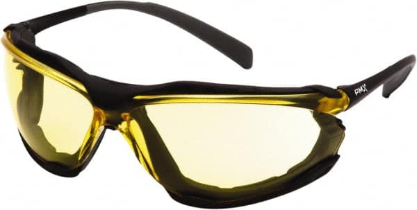 Safety Glass: Anti-Fog & Scratch-Resistant, Polycarbonate, Yellow Lenses, Full-Framed, UV Protection MPN:SB9330ST