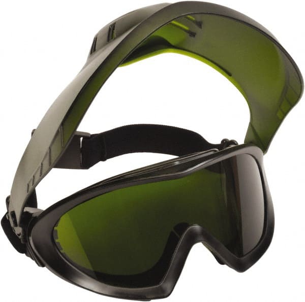 Safety Goggles: Chemical Splash & Dust, Anti-Fog & Scratch-Resistant, Green Polycarbonate Lenses MPN:GG504TSHIELDIR3