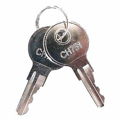 Time Clock Spare Keys 2 W 13/64 D 2 H MPN:41479K