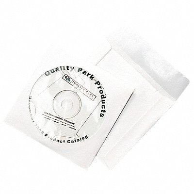 No-Tear CD/DVD Sleeve White Paper PK100 MPN:QUA77203