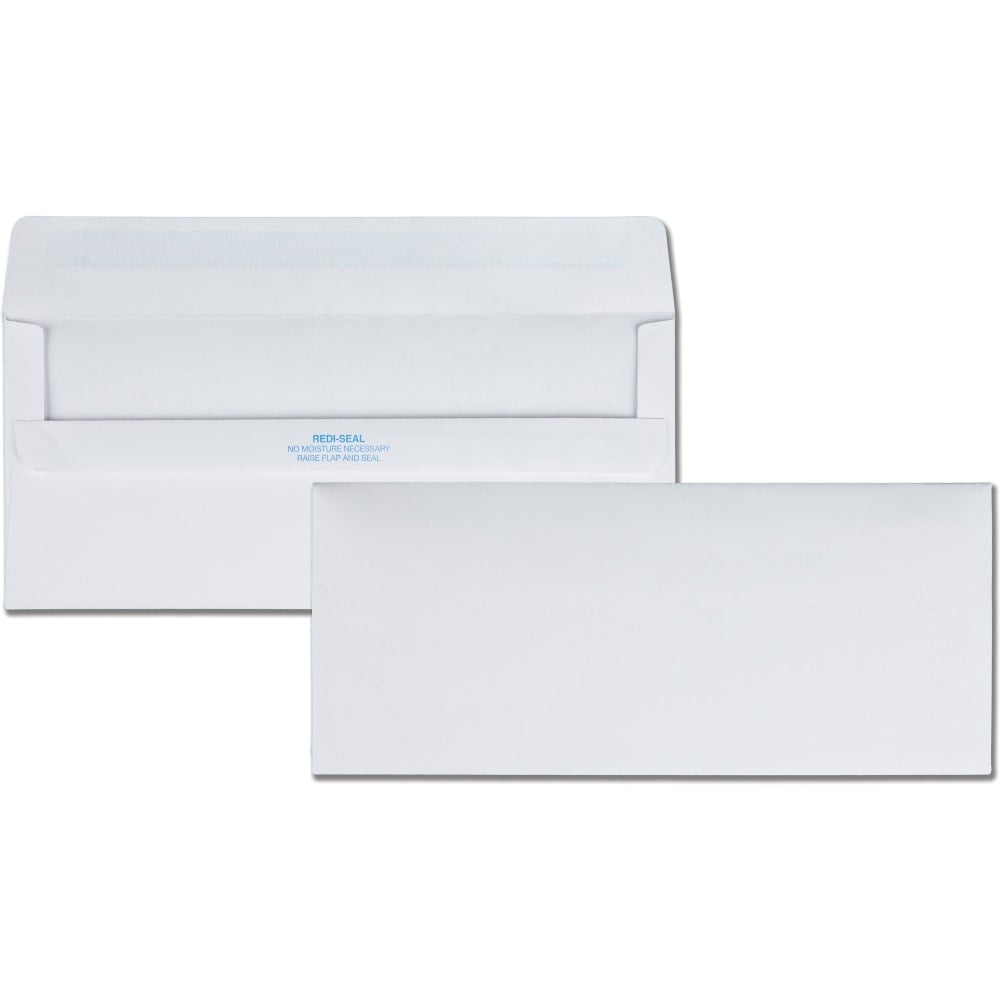 Quality Park #10 Redi-Seal Envelopes, Self-Adhesive, White, Box Of 500 MPN:11118