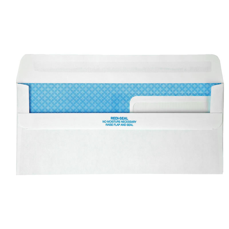 Quality Park #9 Redi-Seal Double-Window Security Envelopes, Left Windows (Top/Bottom), Self-Seal, White, Box Of 500 MPN:24529