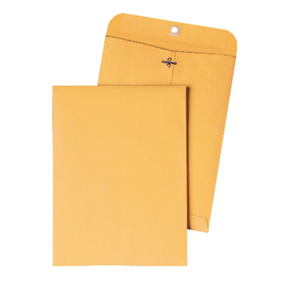 Quality Park #90 Envelopes, Clasp Closure, Brown Kraft, Box Of 100 (Min Order Qty 2) MPN:38190