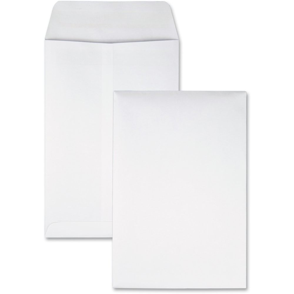 Quality Park Redi-Seal Catalog Envelopes, 6 1/2in x 9 1/2in, White, Box Of 100 (Min Order Qty 2) MPN:43317