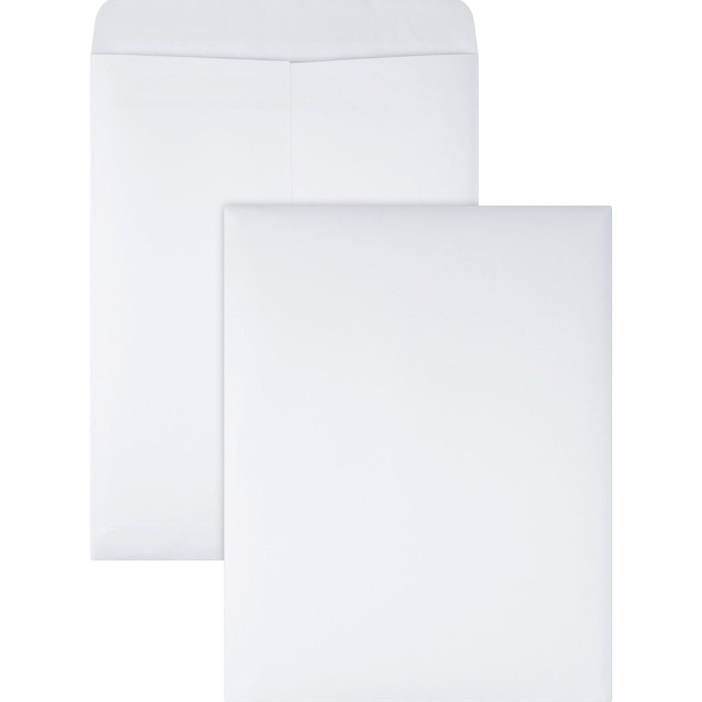 Quality Park Redi-Seal Catalog Envelopes, 9 1/2in x 12 1/2in, Self-Sealing, White, Box Of 100 (Min Order Qty 2) MPN:43617