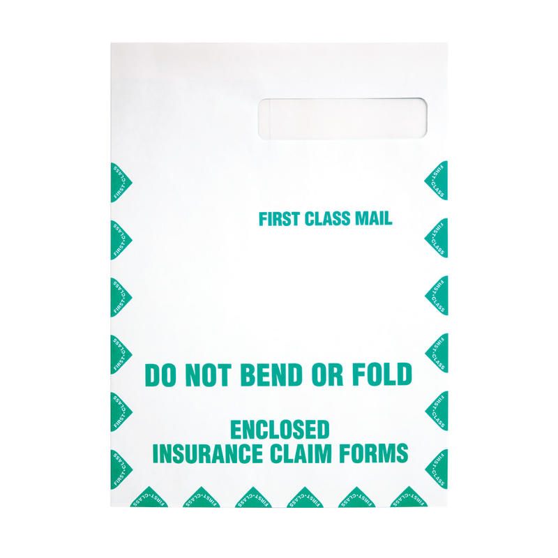 Quality Park #10 Redi-Seal Medical Claim Business Envelopes, Top Right Window, Gummed Seal, White, Box Of 100 MPN:54692