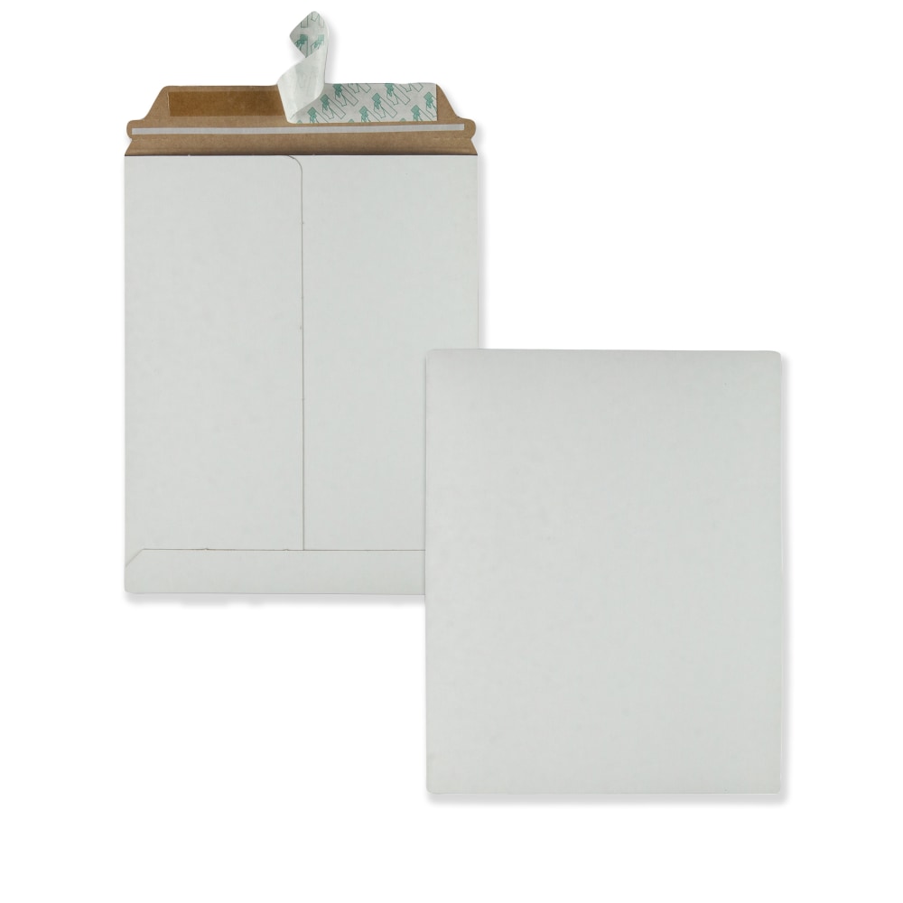 Quality Park Redi-Strip Envelopes, Photo Mailers, 9-3/4in x 12-1/2in, White, Box Of 25 Envelopes (Min Order Qty 2) MPN:64015