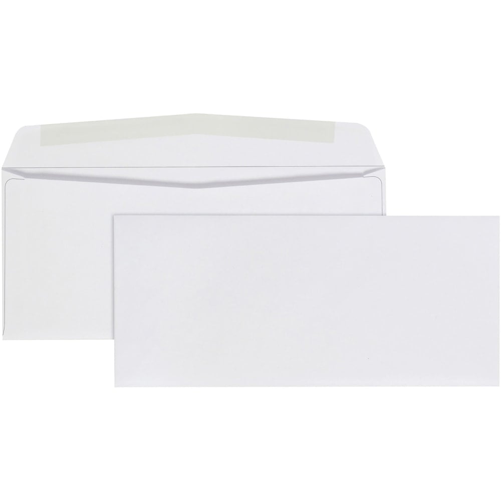 Quality Park #9 Business Envelopes, Gummed Seal, White, Box Of 500 (Min Order Qty 2) MPN:90090